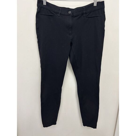 LOFT Women's Black Pants Leggings Pockets Stretch Casual Workwear Size 12 - Picture 1 of 6